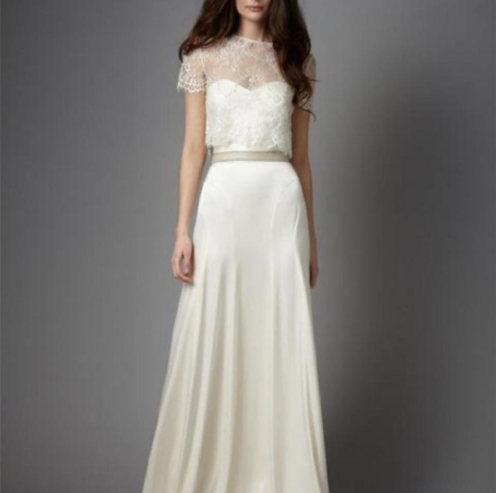 BHLDN Catherine Deane Satin Danielle Bridal Skirt